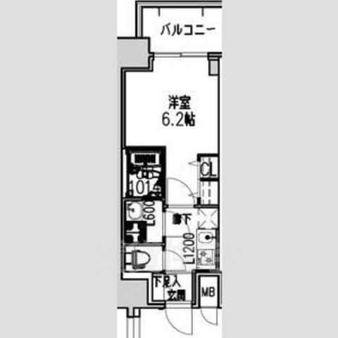 近鉄奈良線 布施駅 徒歩7分 13階建 築1年の間取り写真