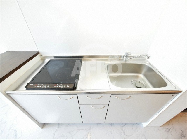 キッチン　セレブコート安堂寺　IH2口コンロ