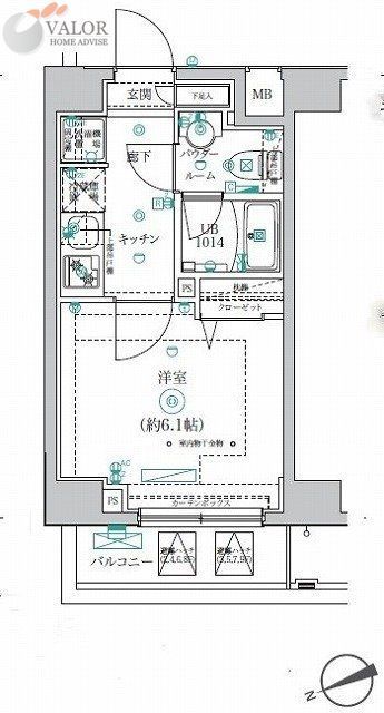 ブルーライン 弘明寺駅 徒歩3分 9階建 築3年の間取り写真