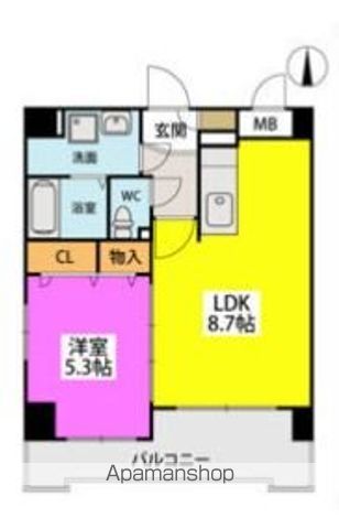 地下鉄空港線 姪浜駅 徒歩7分 10階建 築22年の間取り写真