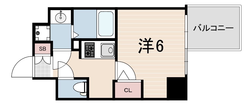 エスリード神戸三宮ヒルズの間取り写真