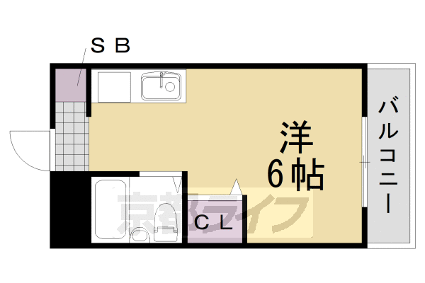 阪急京都線 桂駅 徒歩15分 3階建 築33年の間取り写真