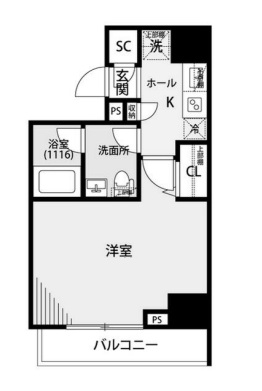 東京メトロ半蔵門線 住吉駅 徒歩1分 11階建 築7年の間取り写真