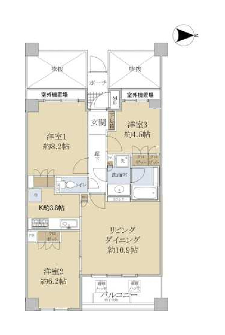 ステイツ西宮門戸学院通りの間取り写真