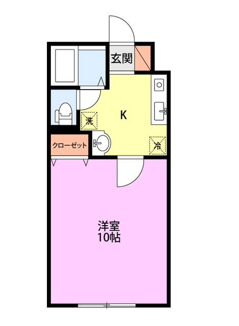 ＪＲ越後線 小針駅 2階建 築23年の間取り写真