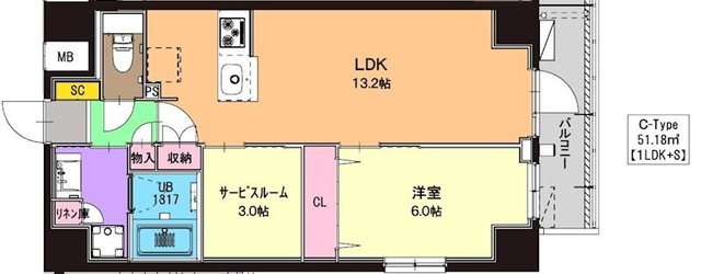 フレッチェ横浜の間取り写真