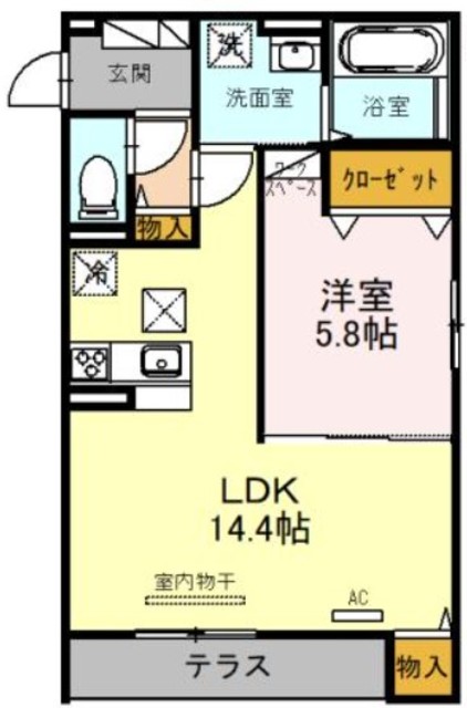 京阪本線 森小路駅 徒歩8分 3階建 築5年の間取り写真