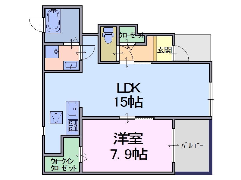 五條市今井のアパートの間取り