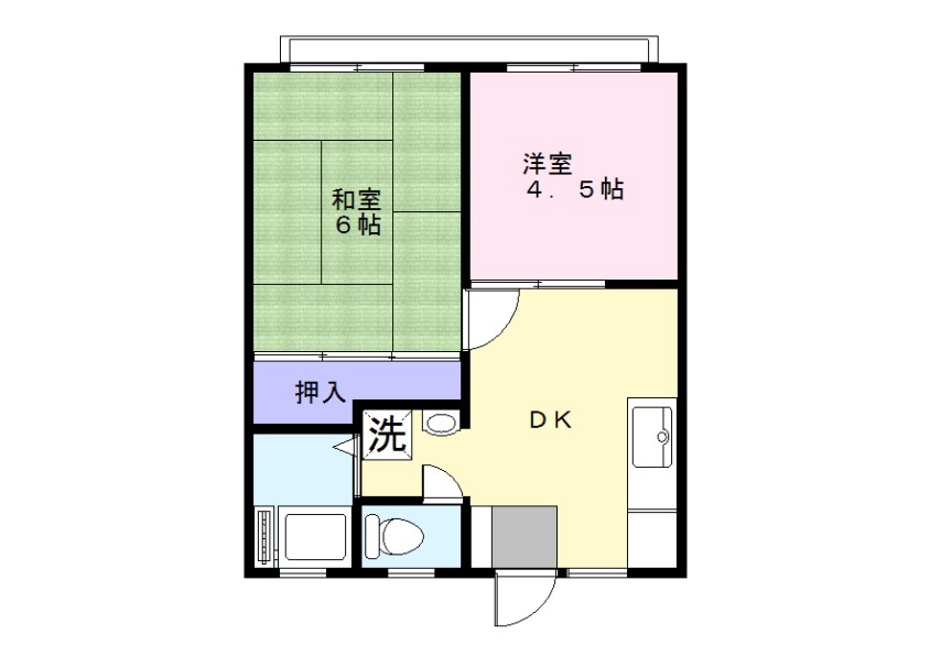 第一高橋ハイツの間取り