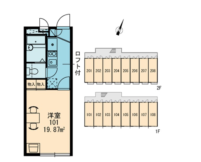 【グリーンハイツ4号の間取り】