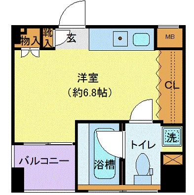 藤沢市藤沢のマンションの間取り