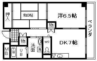 サンロワール和泉砂川の間取り