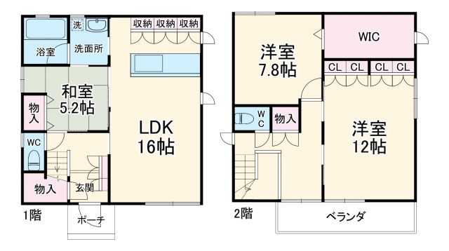 中条町鴻ノ巣戸建の間取り