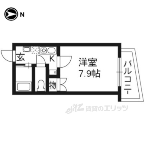 イデアール高辻の間取り