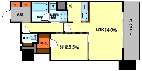 RJR堺筋本町タワーの間取り