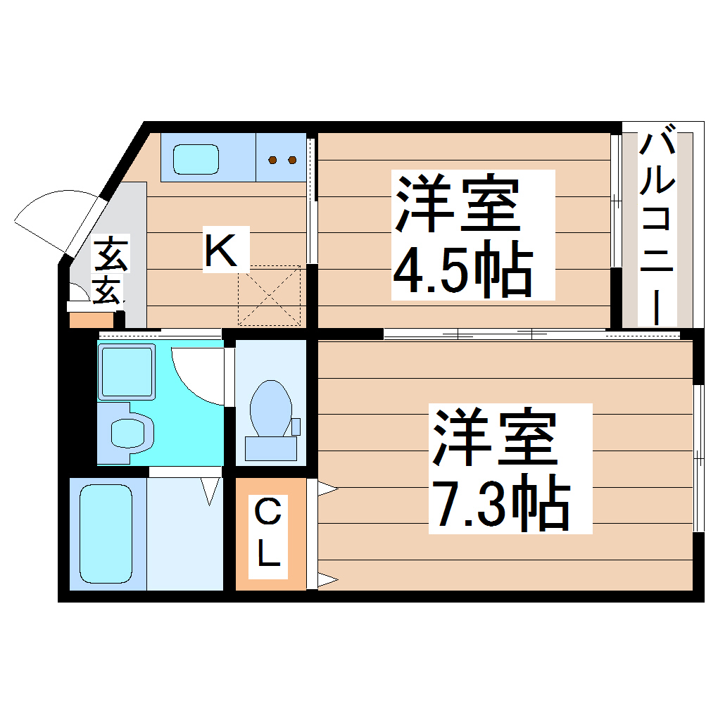 グリーンハイツ北山駅前の間取り