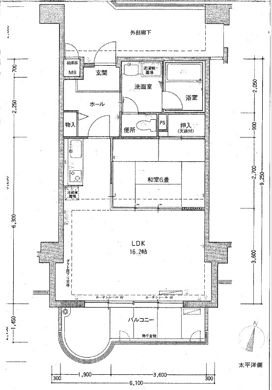 志摩市大王町船越のマンションの間取り