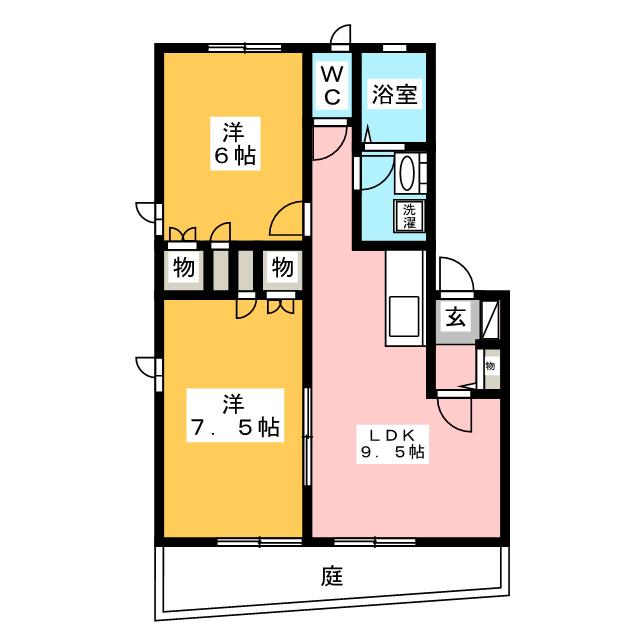 パーク高町Ａの間取り