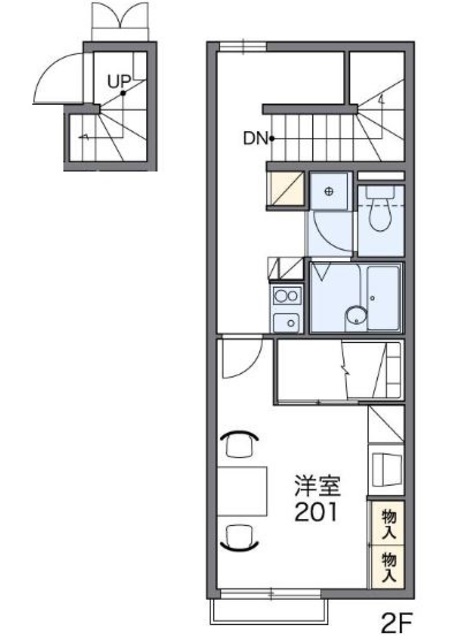 高松市上林町のアパートの間取り