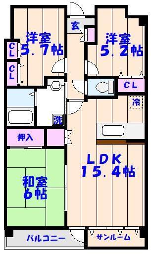 ソレイユ華の間取り