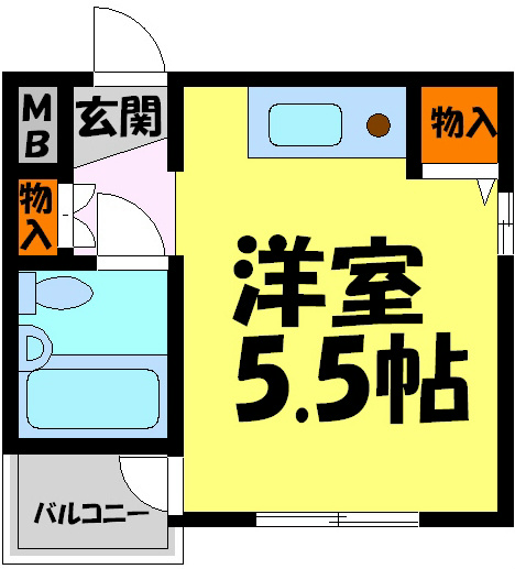 伊丹市北伊丹のマンションの間取り