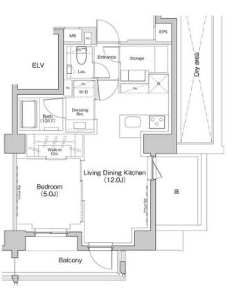 世田谷区代沢のマンションの間取り