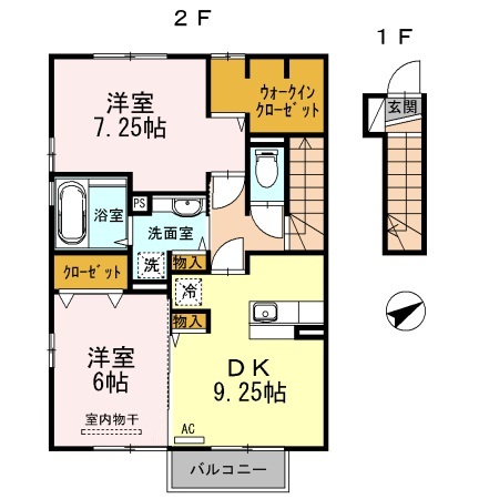 ディアコート浜道IIIの間取り