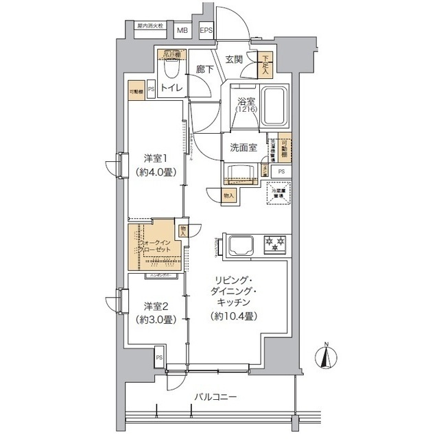 リビオメゾン東池袋の間取り