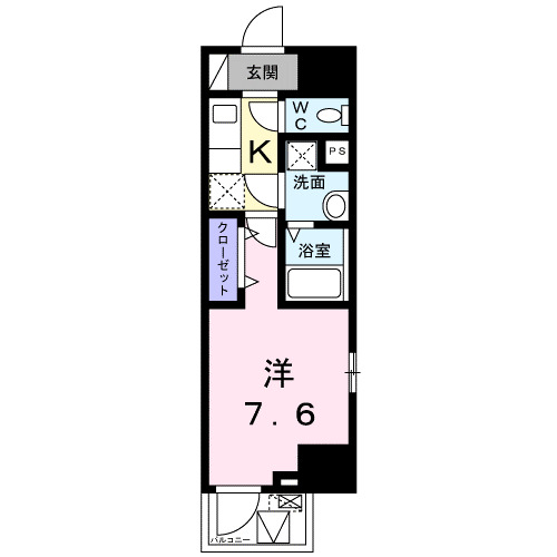 スアヴィス横須賀中央の間取り