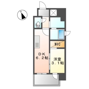 名古屋市北区平安のマンションの間取り