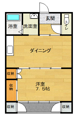 マンション日本ラインの間取り