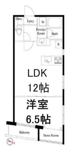 千代田区神田須田町のマンションの間取り