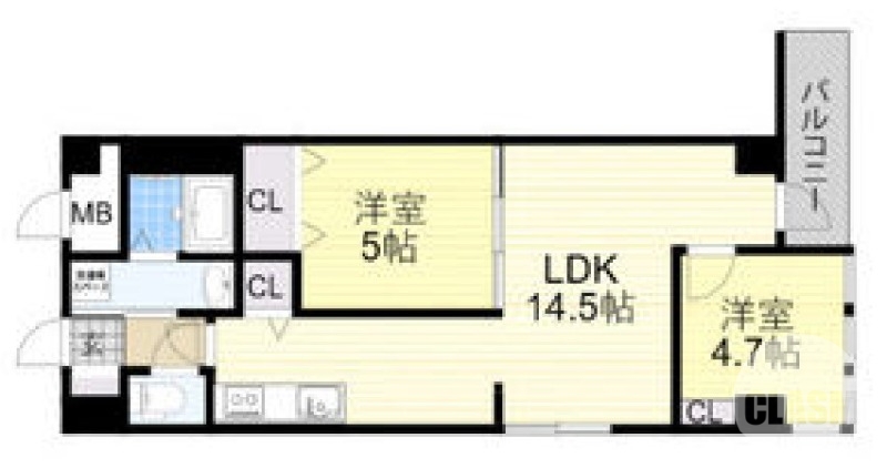 堺市堺区戎之町東のマンションの間取り