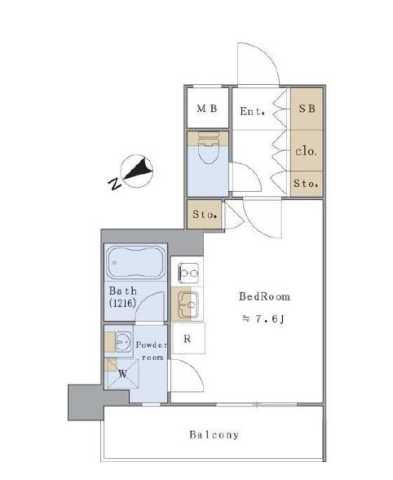 文京区小日向のマンションの間取り