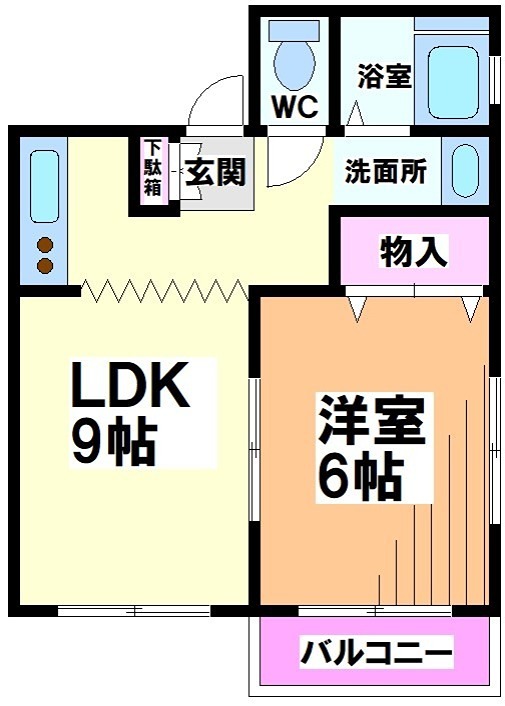 世田谷区羽根木のマンションの間取り