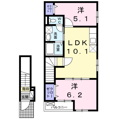 フォンテーヌCの間取り