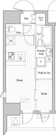 【大田区大森西のマンションの間取り】