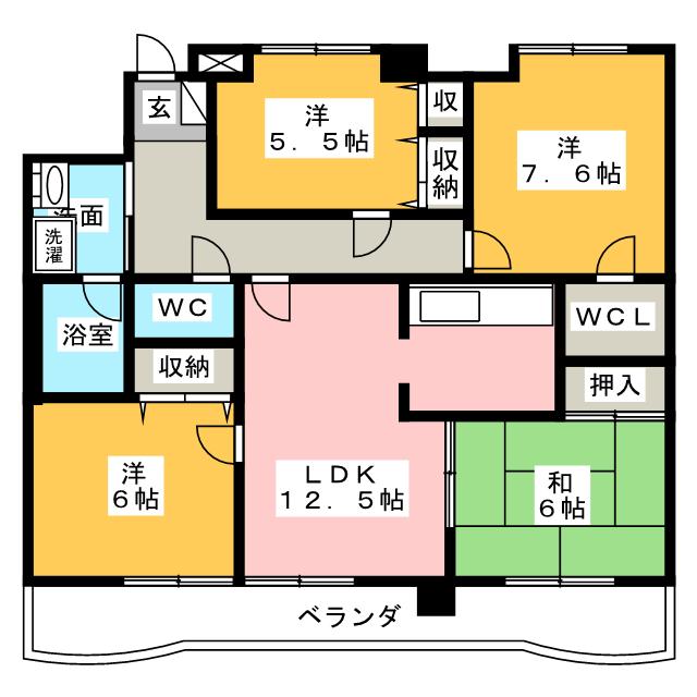 メゾンファミールの間取り