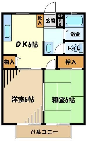 西多摩郡日の出町大字平井のアパートの間取り
