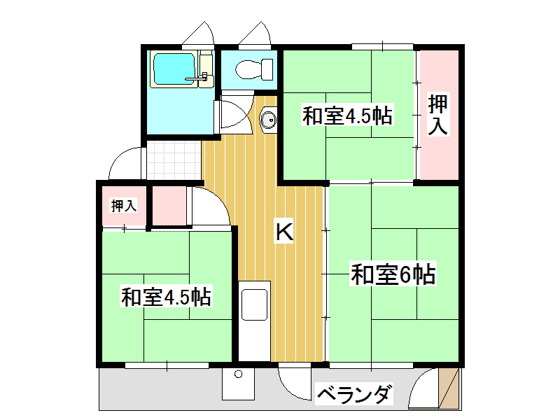 彦山荘の間取り