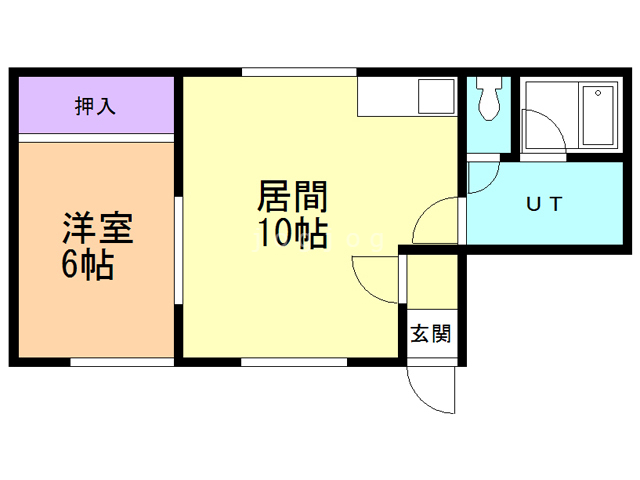 ２条ハイツの間取り