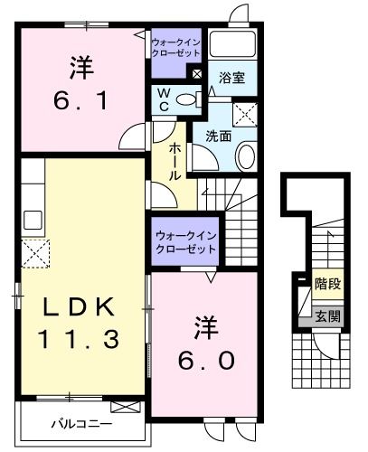 アルボーレ・彩Ａの間取り