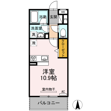 半田市出口町のアパートの間取り