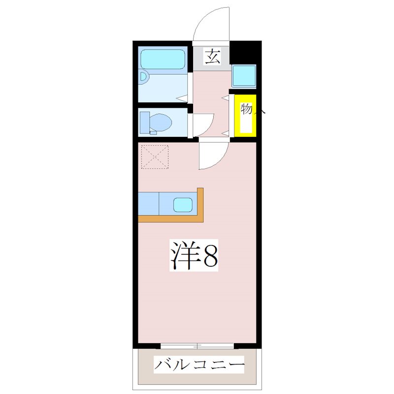 鹿児島市田上のマンションの間取り