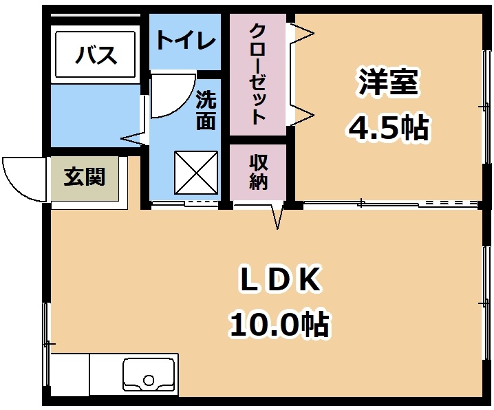 サニーハイツA棟の間取り