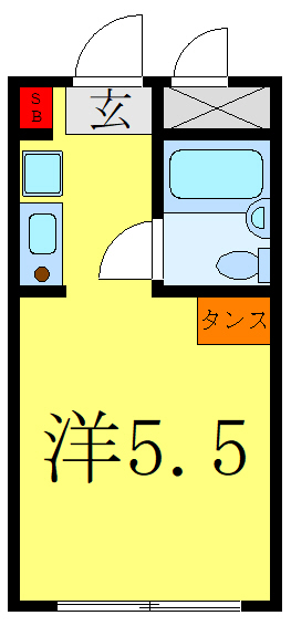 フラットミワの間取り