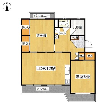 ビレッジ都府楼の間取り