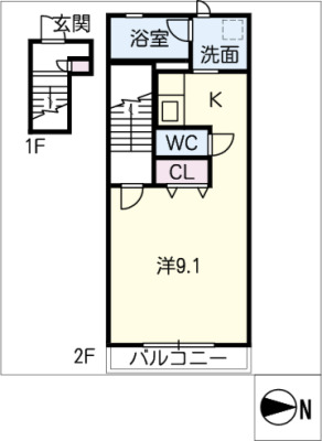 プレジールの間取り