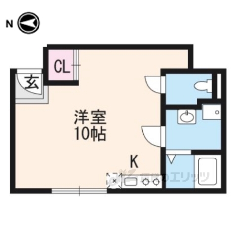 エムコート衣笠の間取り