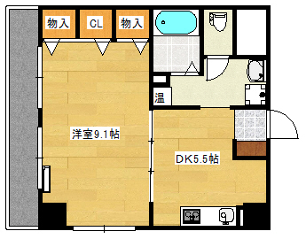 広島市西区己斐本町のマンションの間取り